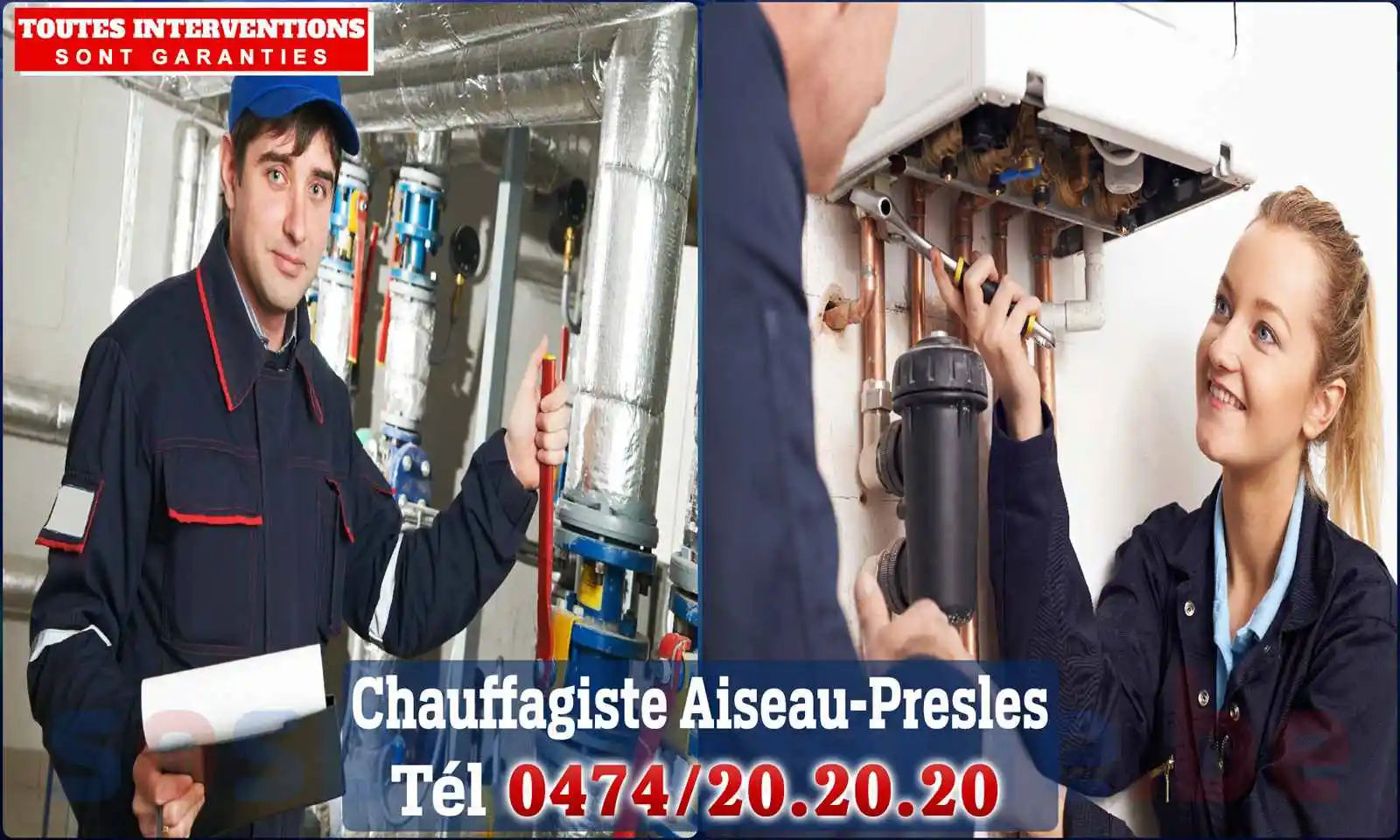 Chauffagiste agréé à Aiseau-Presles 6250