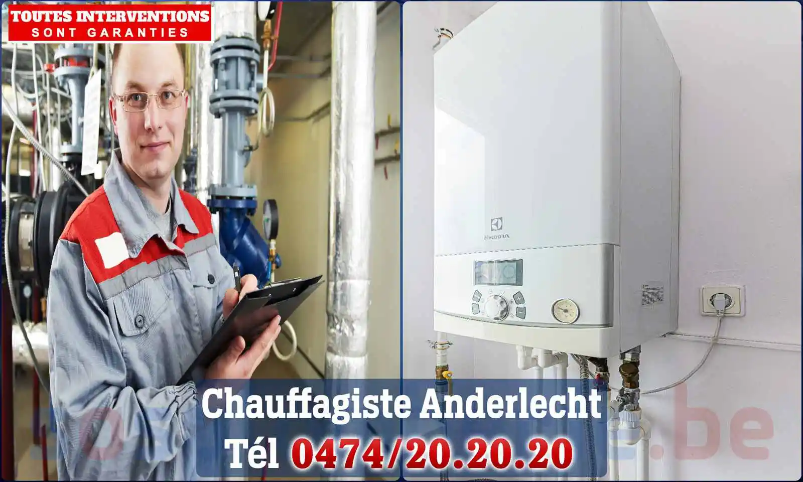 Chauffagiste agréé à Anderlecht 1070