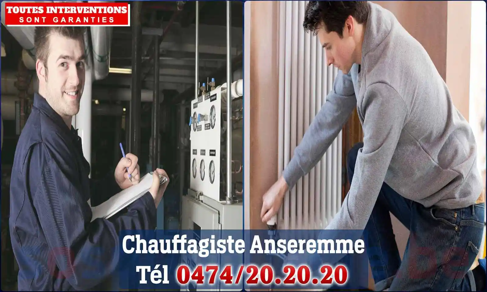 Chauffagiste agréé à Anseremme 5501