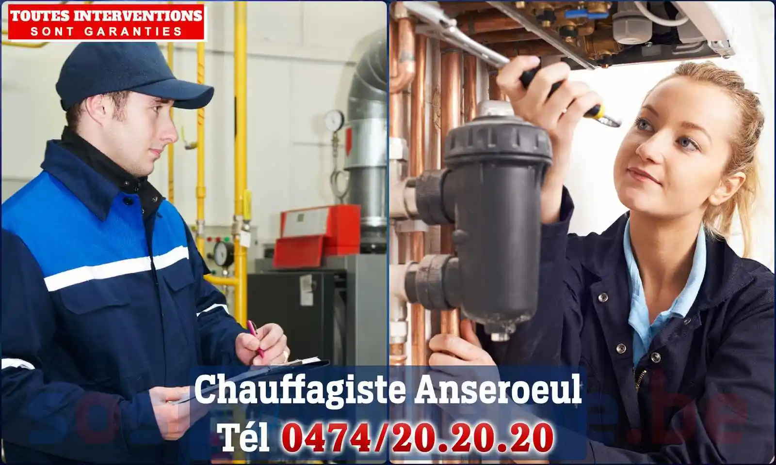 Chauffagiste agréé à Anseroeul 7750