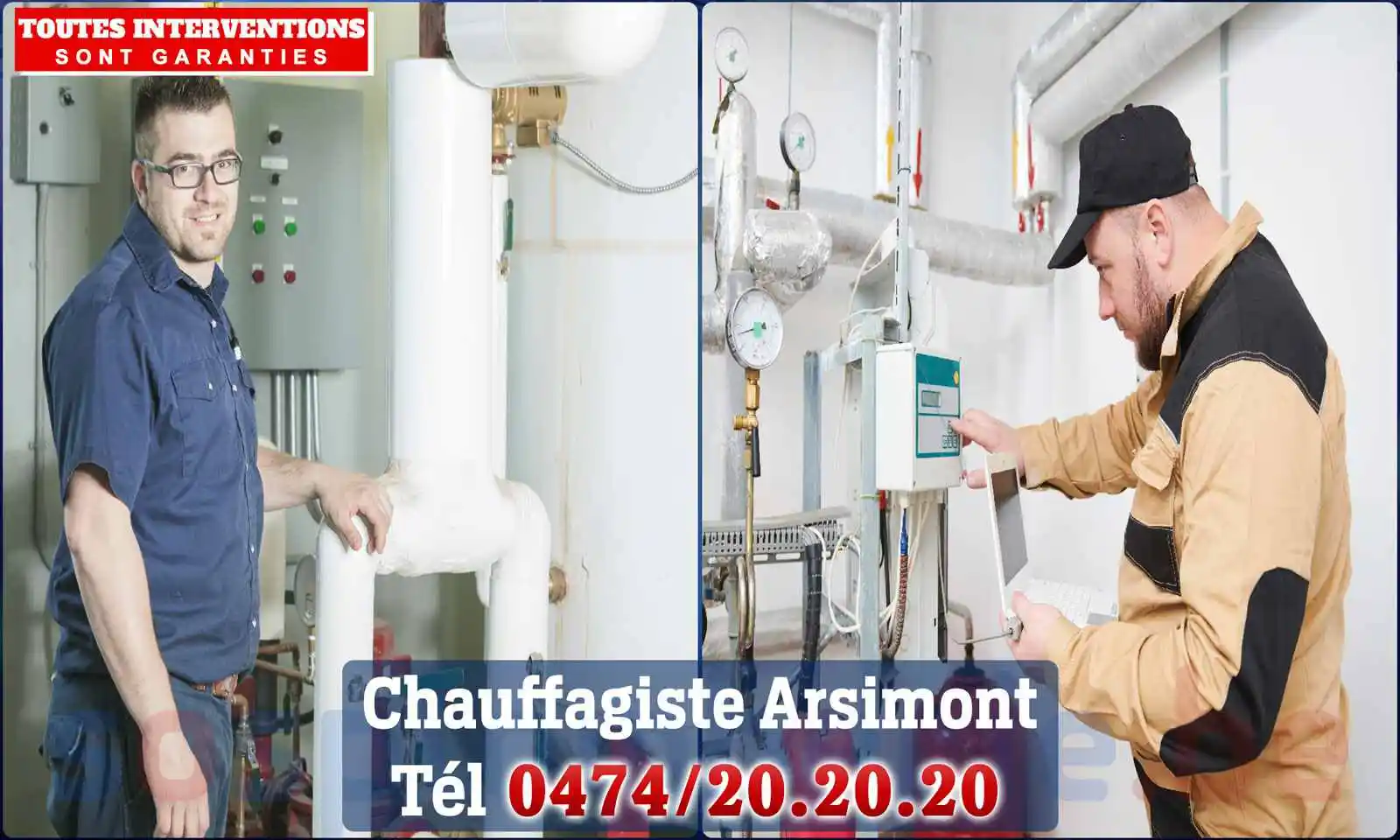 Chauffagiste agréé à Arsimont 5060