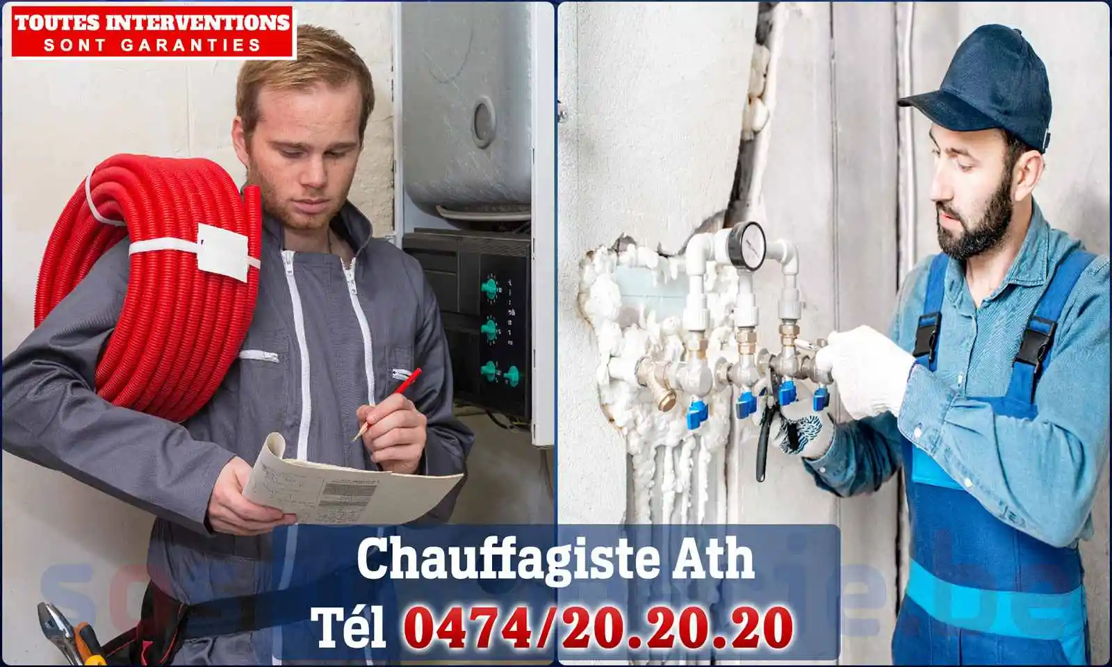 Chauffagiste agréé à Ath 7800