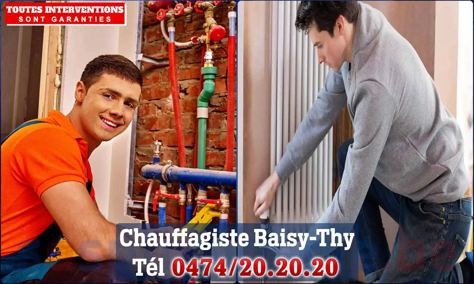 Chauffagiste agréé à Baisy-Thy 1470