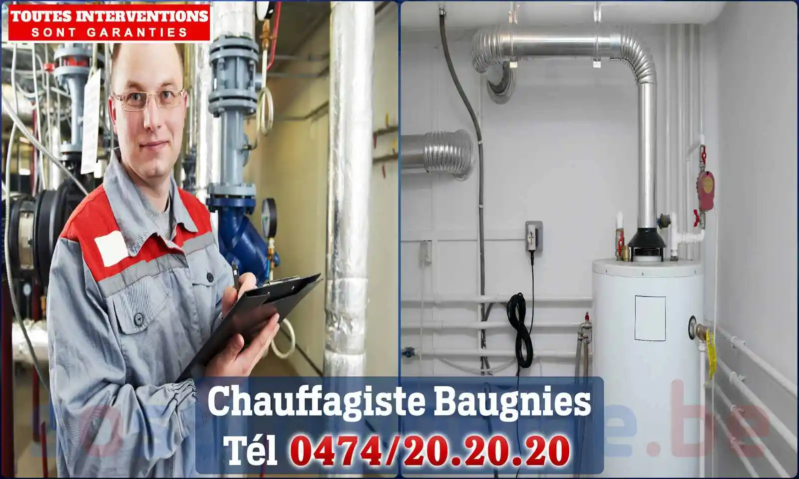 Chauffagiste agréé à Baugnies 7604