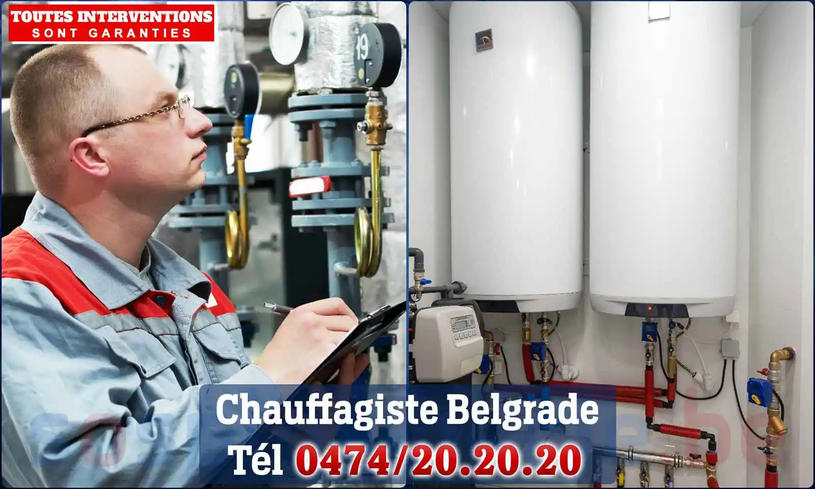 Chauffagiste agréé à Belgrade 5001