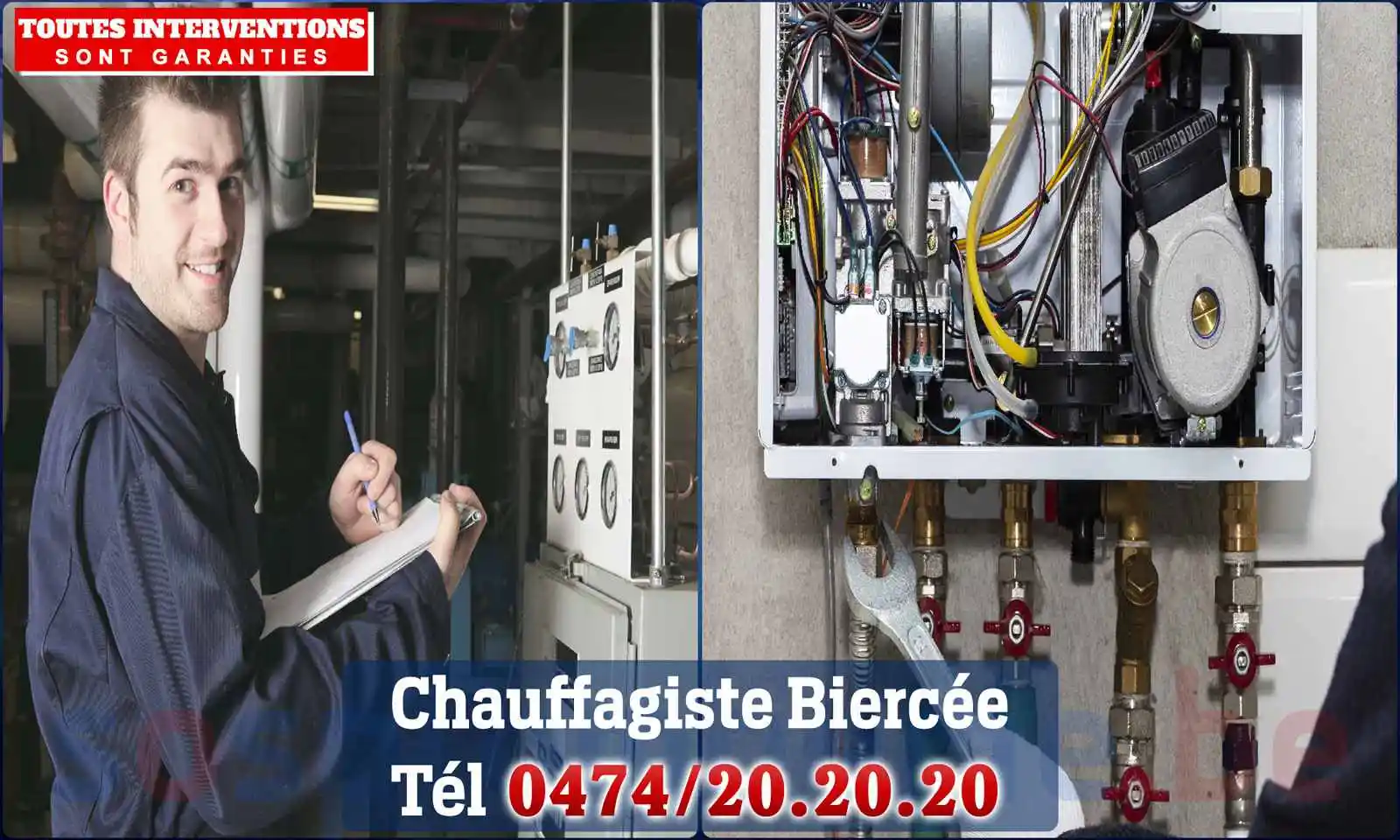 Chauffagiste agréé à Biercée 6533