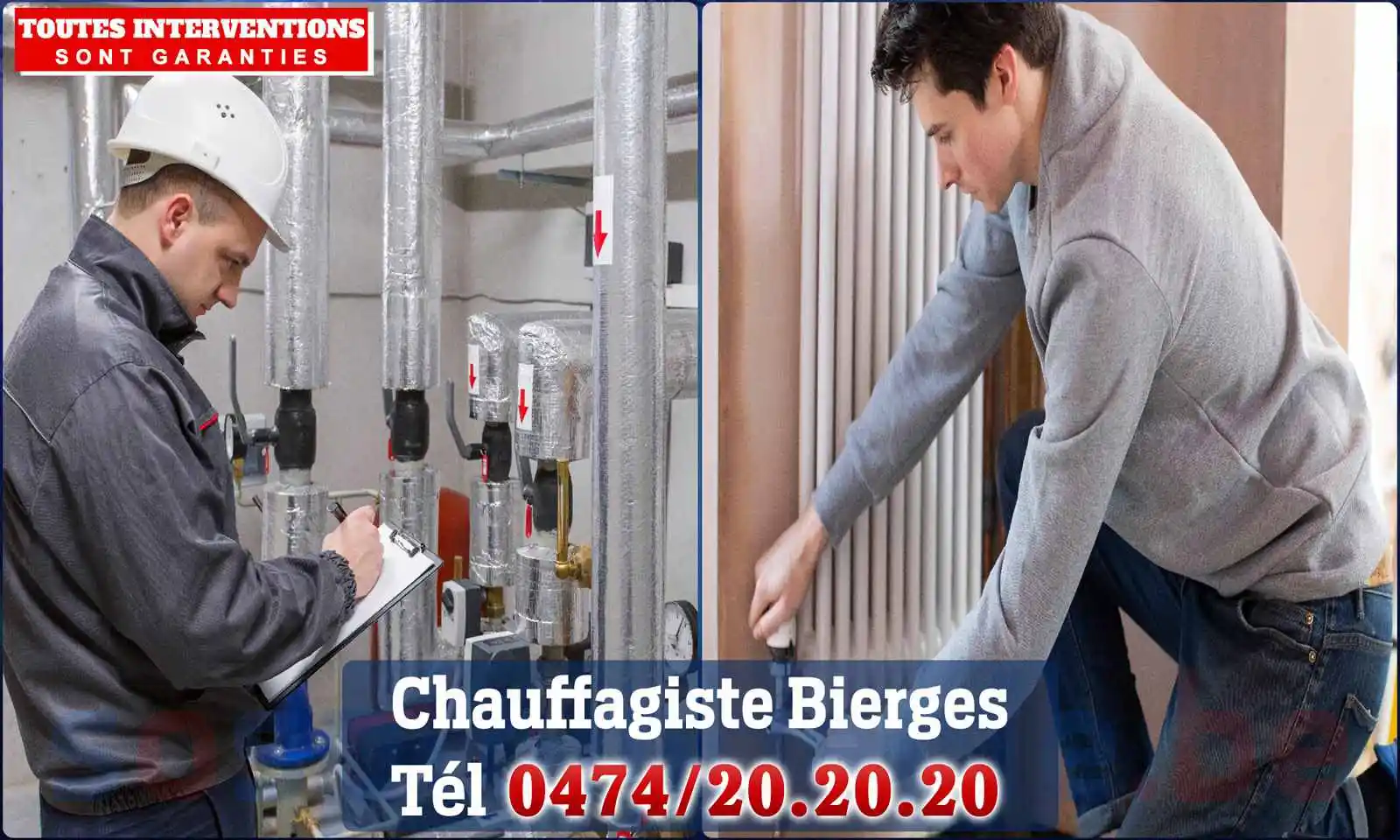 Chauffagiste agréé à Bierges 1301