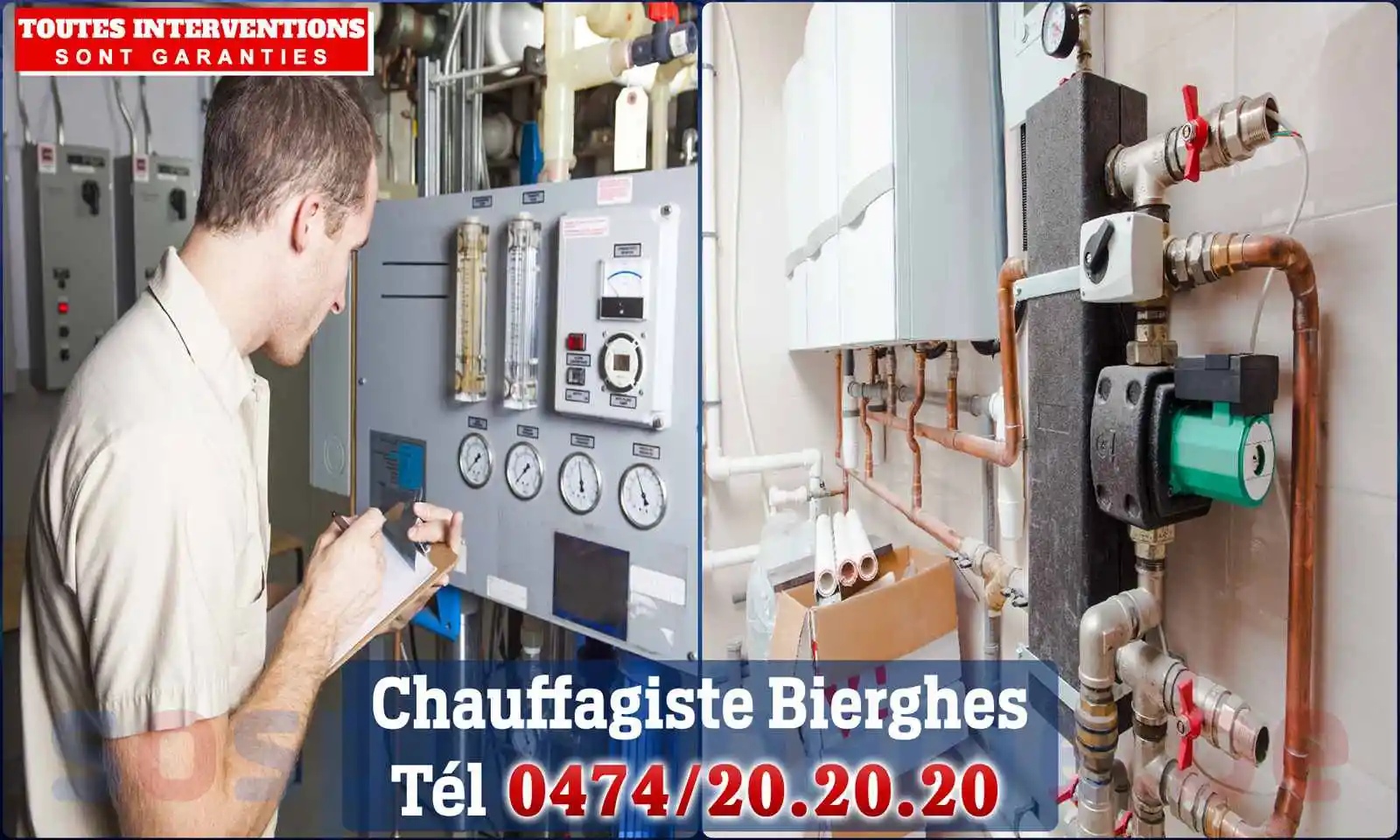 Chauffagiste agréé à Bierghes 1430