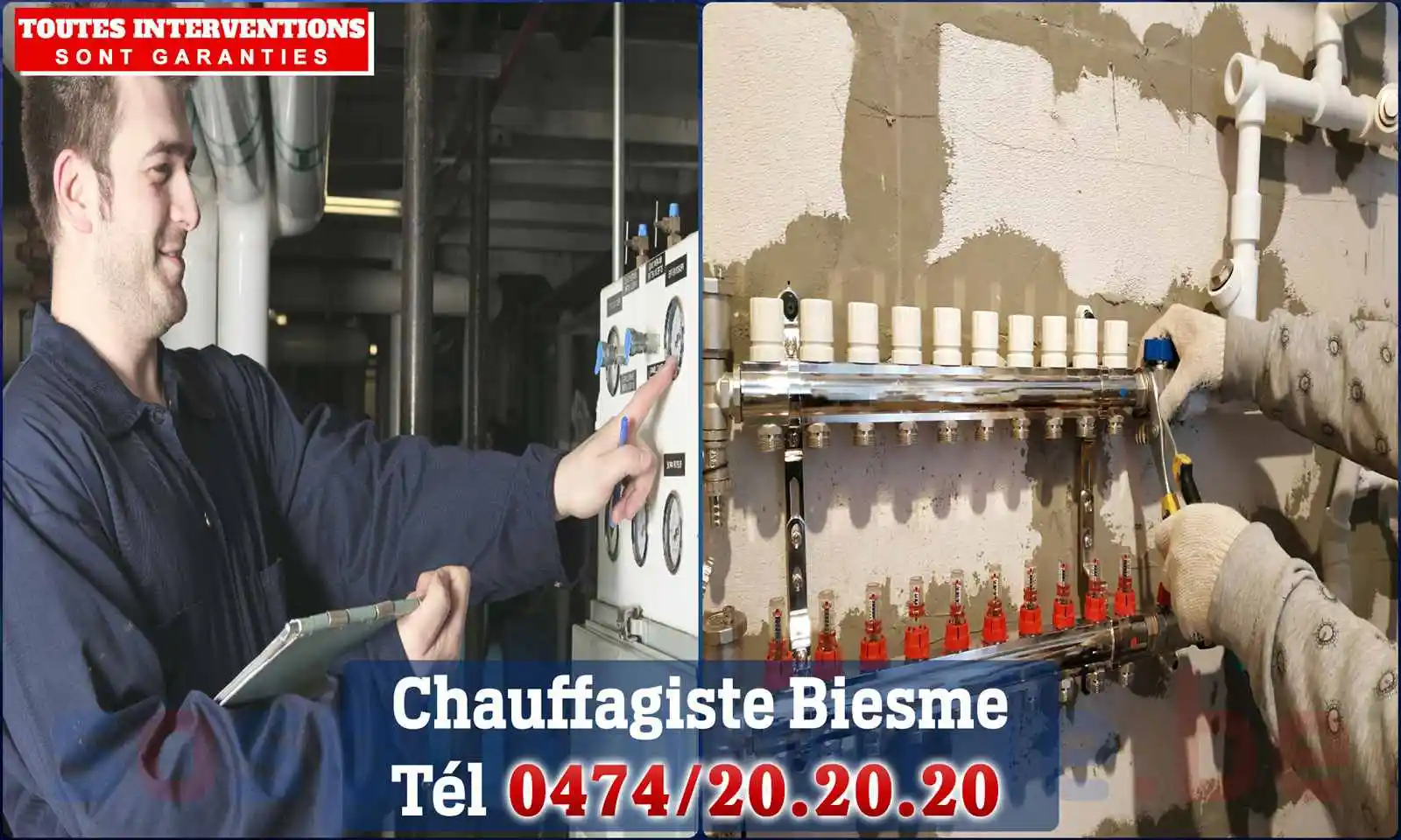 Chauffagiste agréé à Biesme 5640