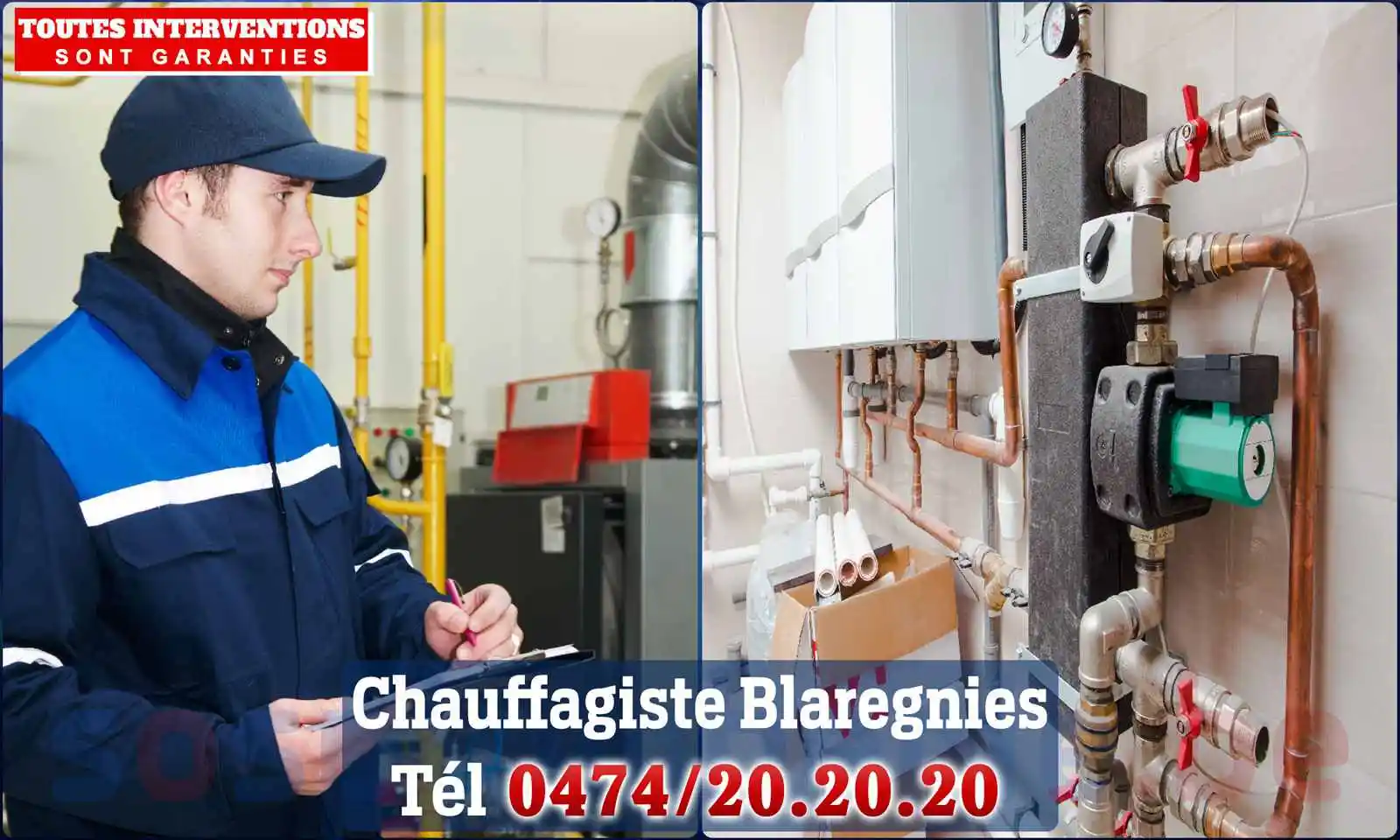 Chauffagiste agréé à Blaregnies 7040