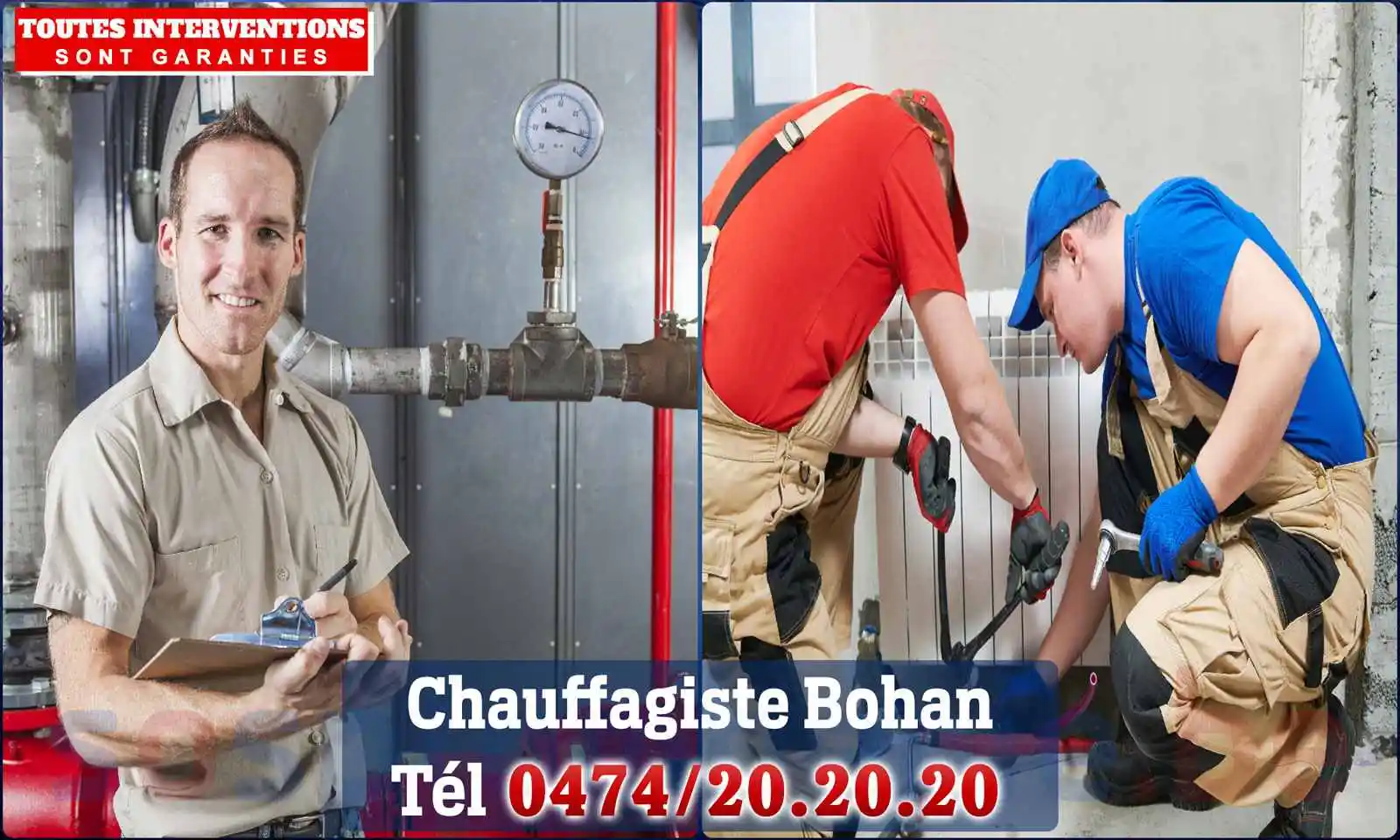 Chauffagiste agréé à Bohan 5550