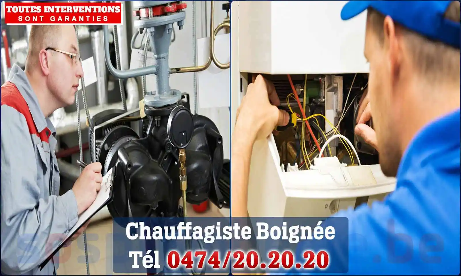 Chauffagiste agréé à Boignée 5140