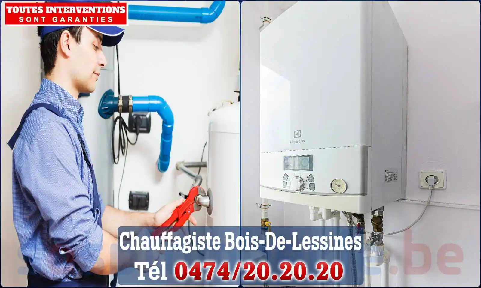 Chauffagiste agréé à Bois-de-Lessines 7860