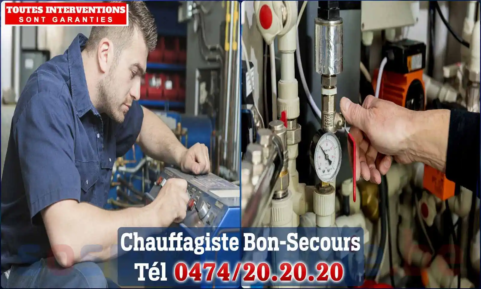 Chauffagiste agréé à Bon-Secours 7603