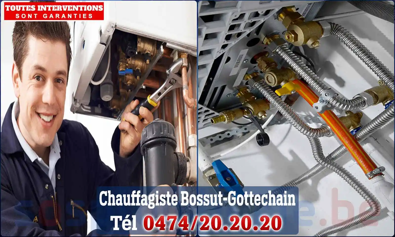 Chauffagiste agréé à Bossut-Gottechain 1390