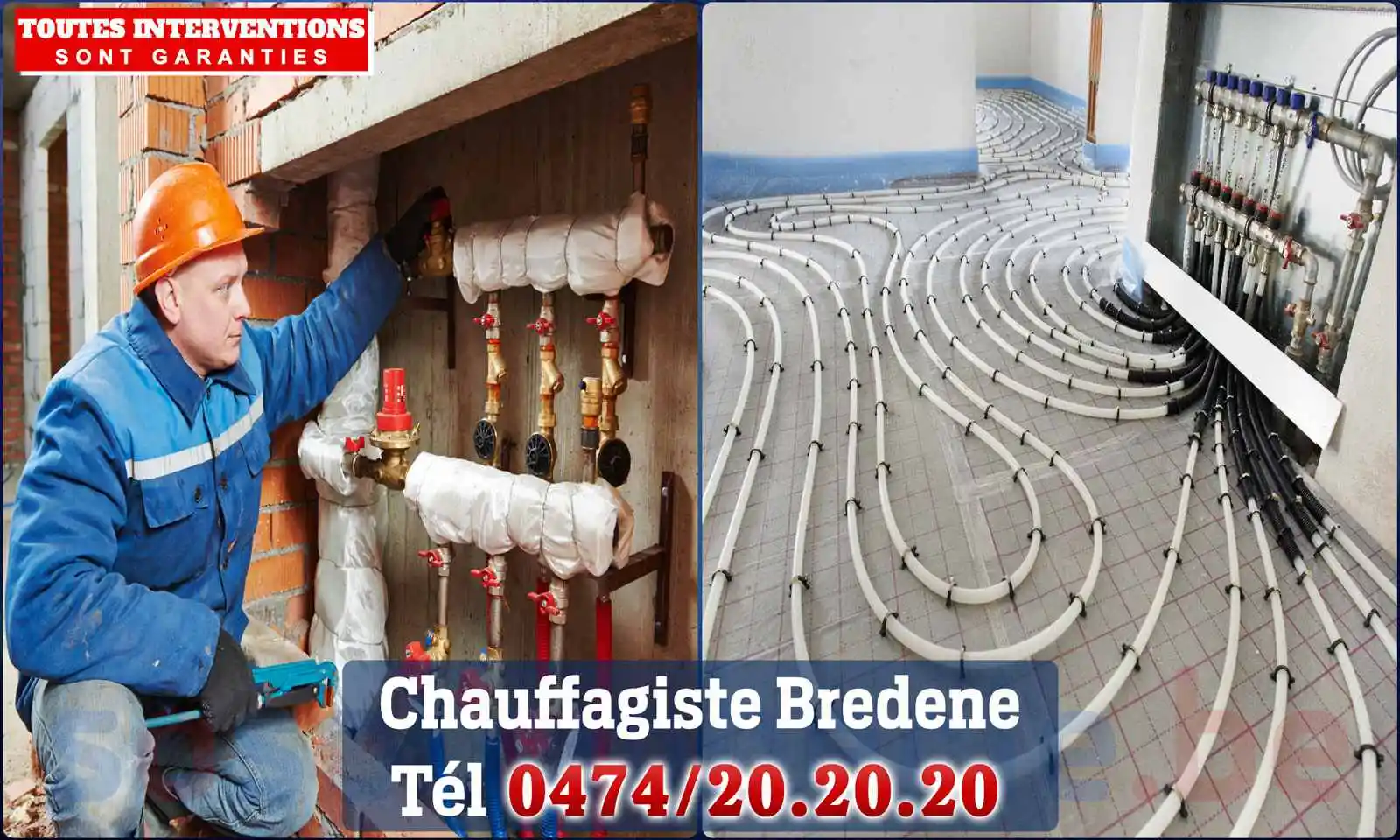 Chauffagiste agréé à Bredene 8450