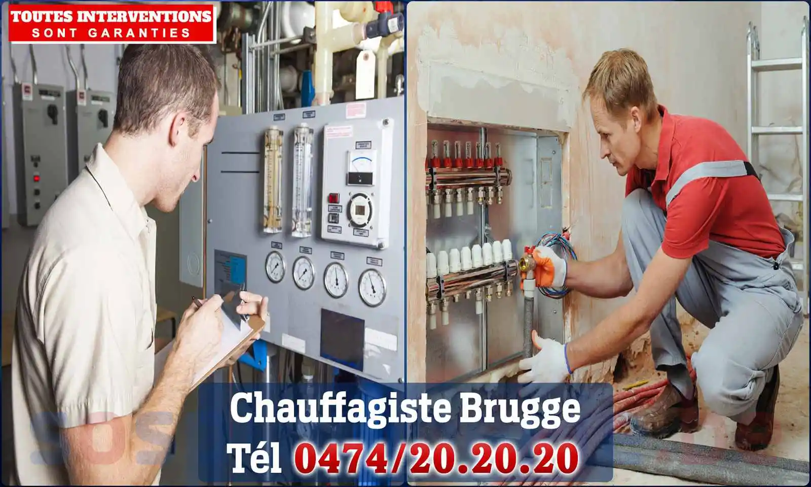 Chauffagiste agréé à Brugge 8000