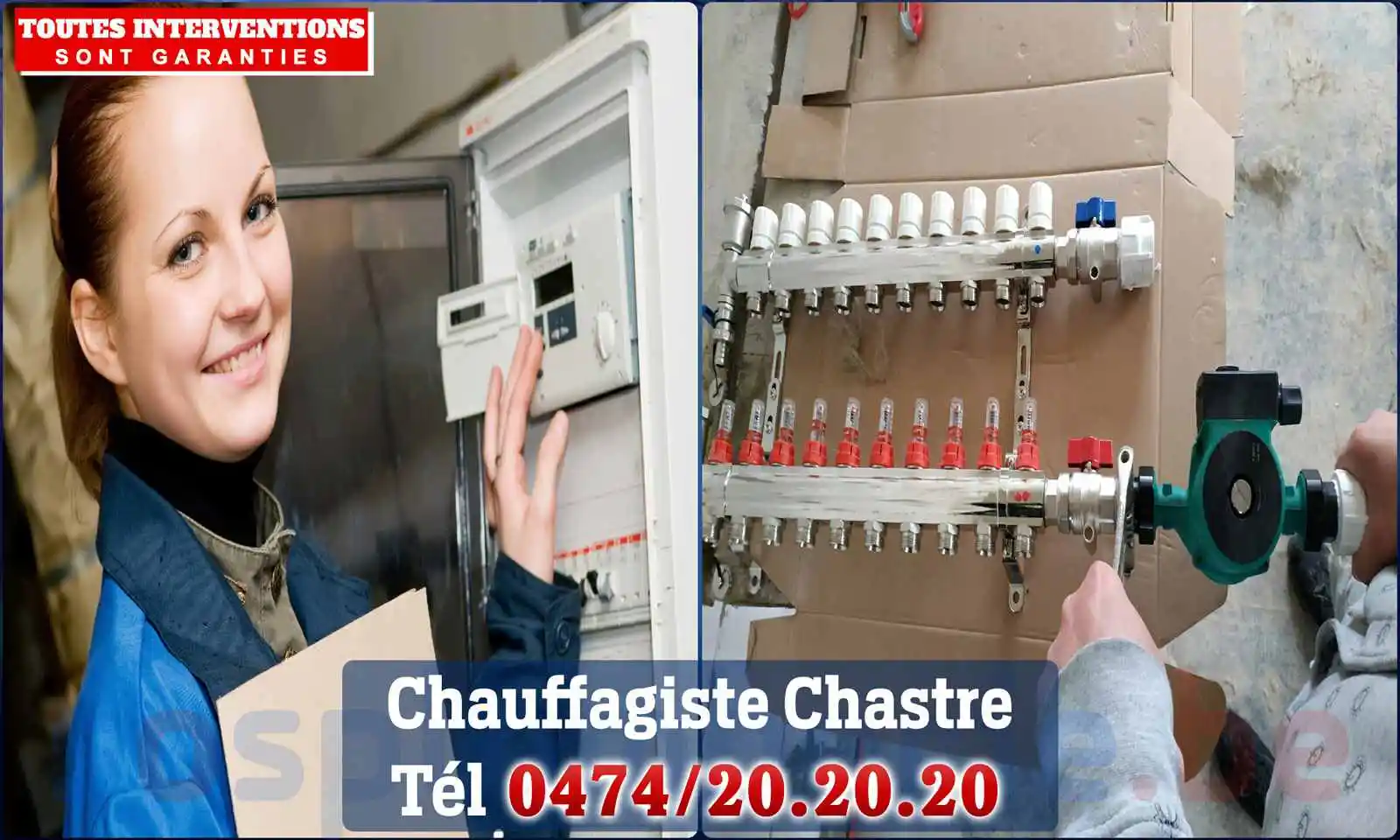 Chauffagiste agréé à Chastre 1450