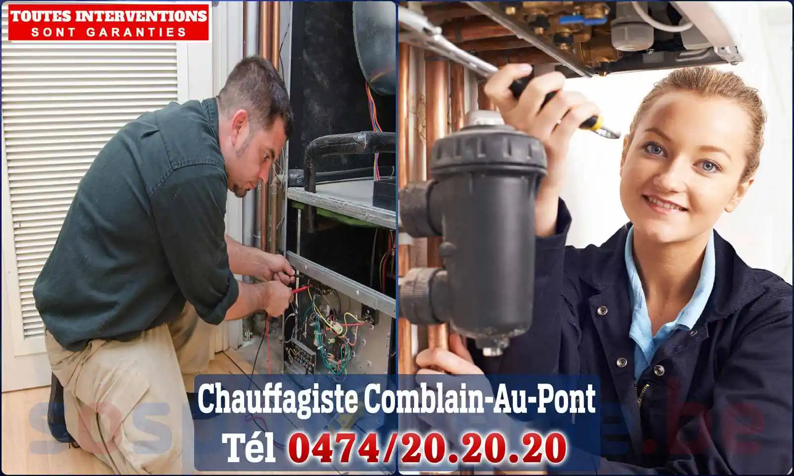 Chauffagiste agréé à Comblain-au-Pont 4170