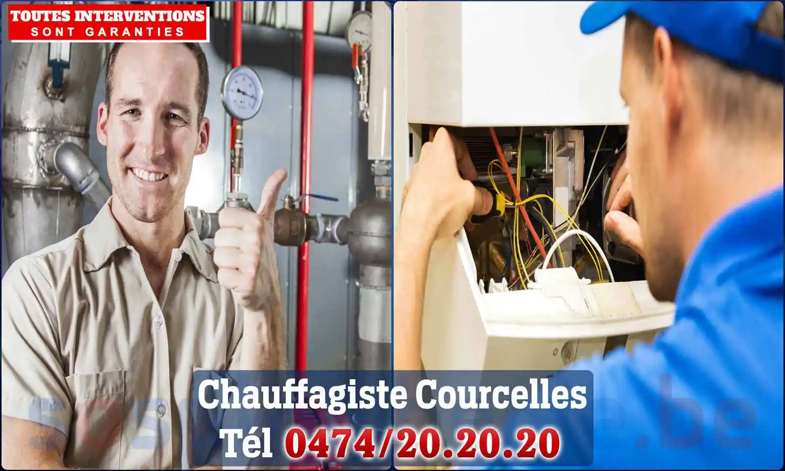 Chauffagiste agréé à Courcelles 6180