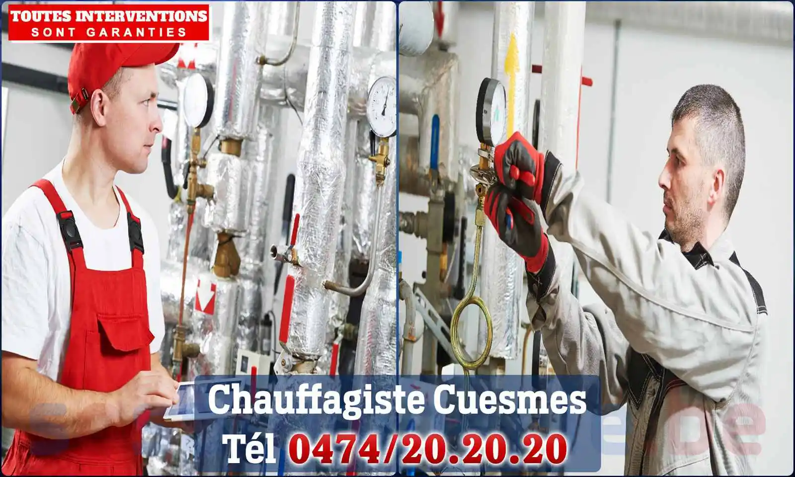Chauffagiste agréé à Cuesmes 7033