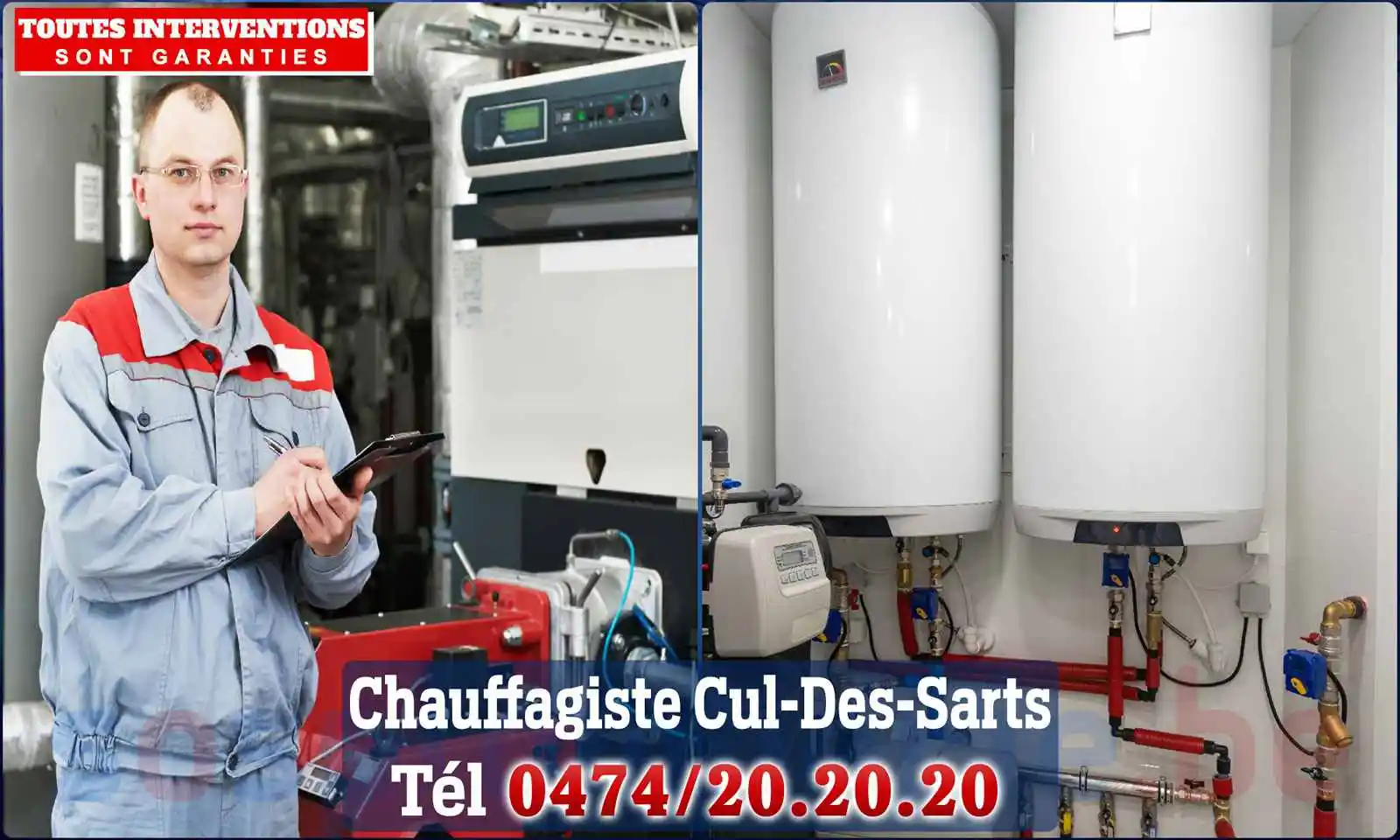 Chauffagiste agréé à Cul-des-Sarts 5660