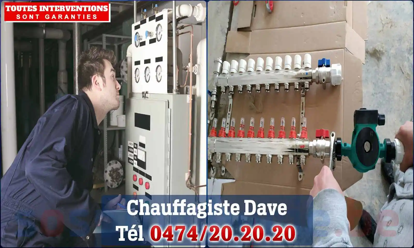 Chauffagiste agréé à Dave 5100