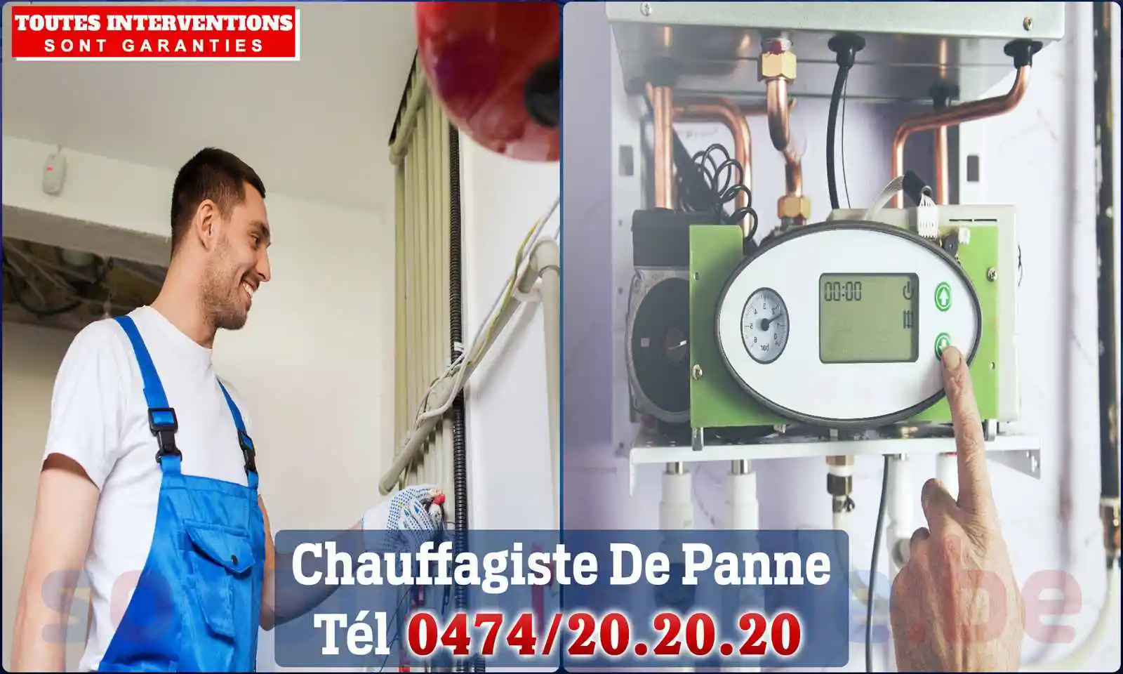 Chauffagiste agréé à De Panne 8660