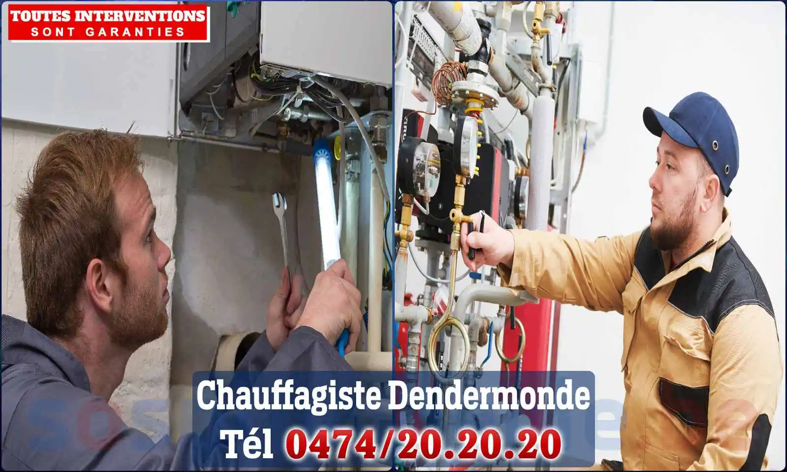 Chauffagiste agréé à Termonde (Dendermonde) 9200
