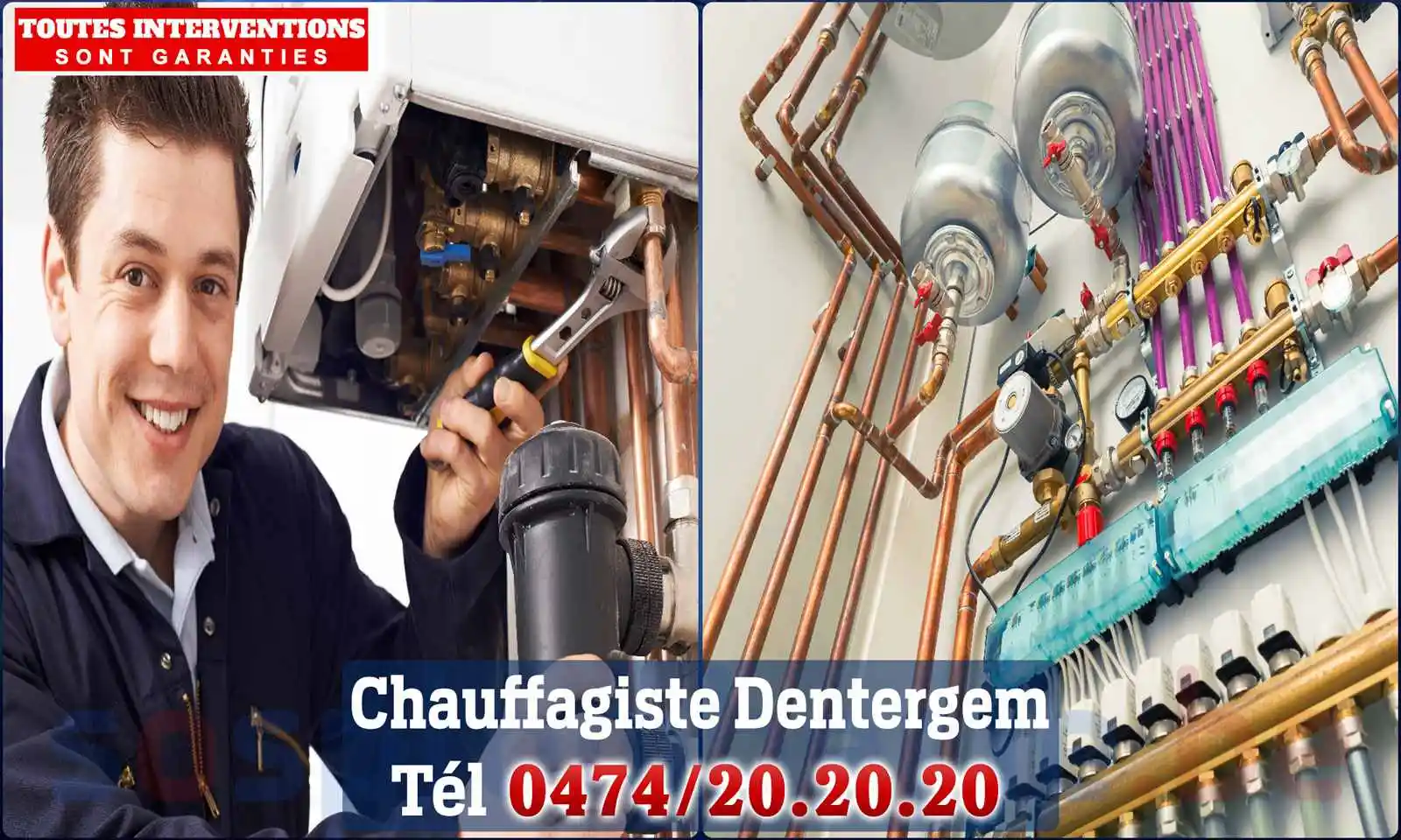 Chauffagiste agréé à Dentergem 8720