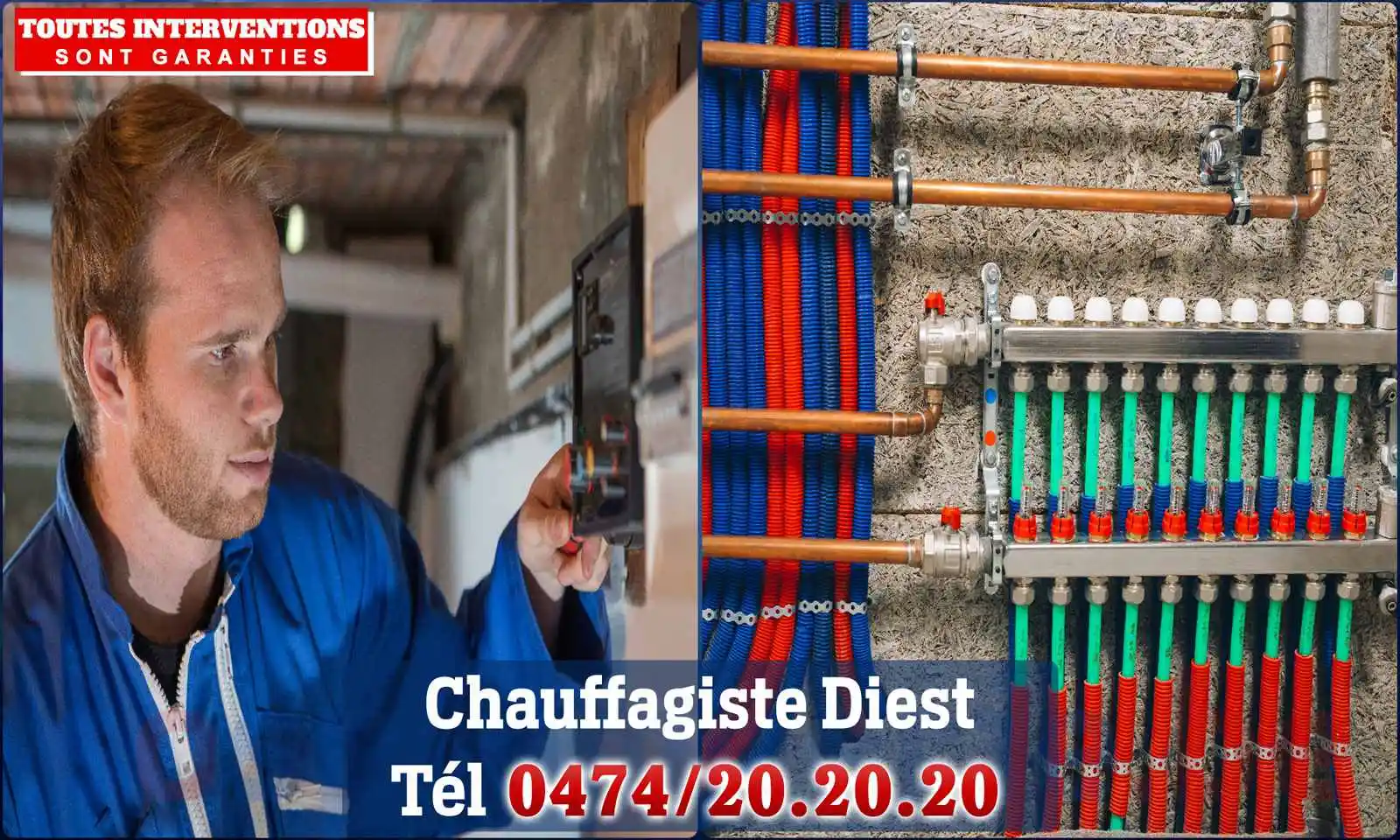 Chauffagiste agréé à Diest 3290