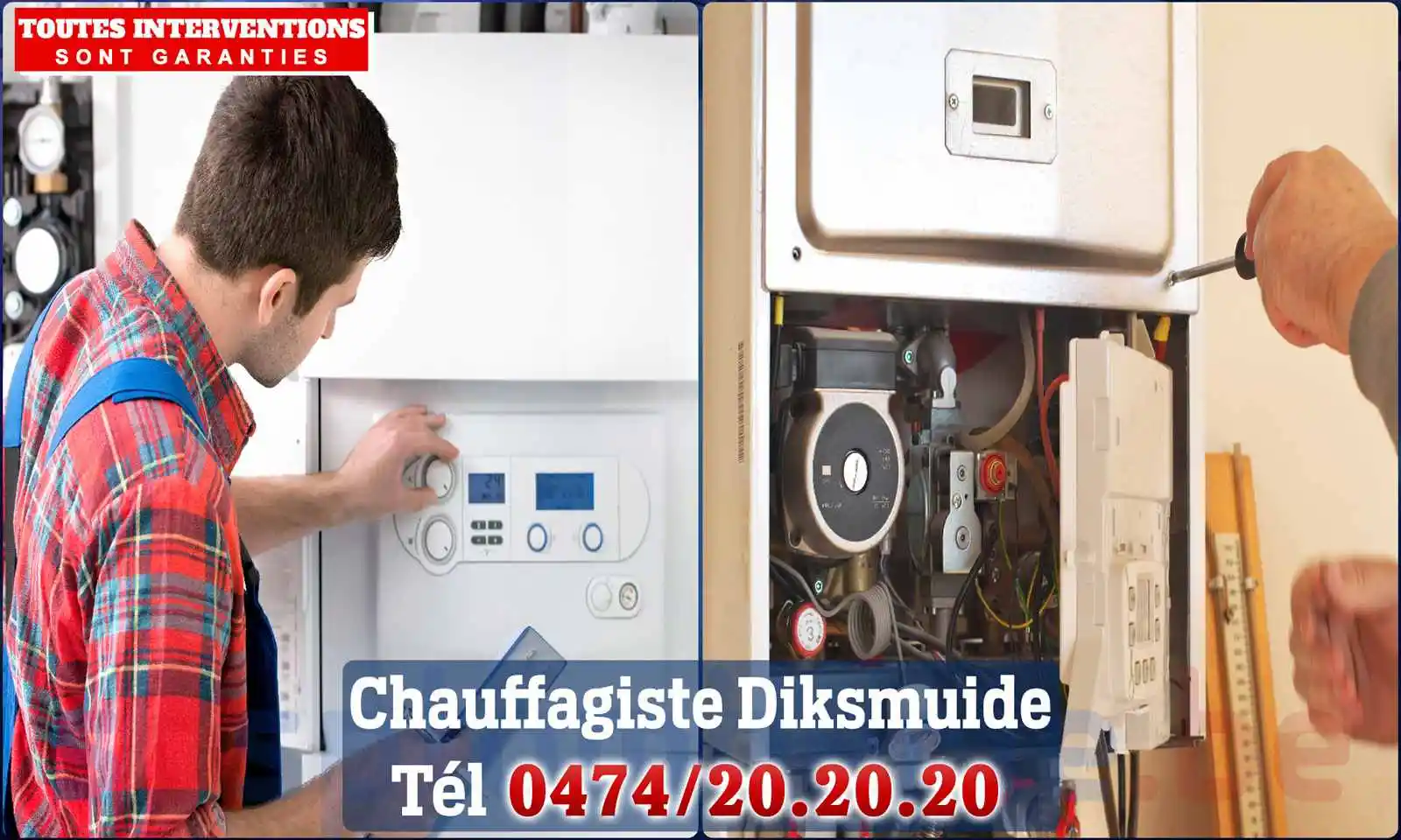 Chauffagiste agréé à Diksmuide 8600