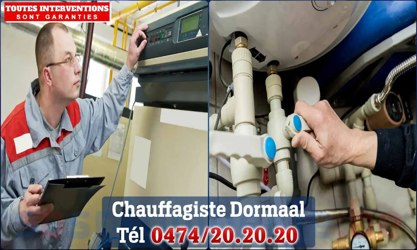 Chauffagiste agréé à Dormaal 3440