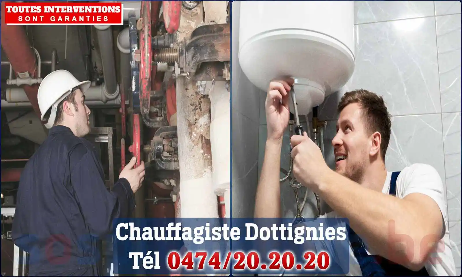 Chauffagiste agréé à Dottignies 7711
