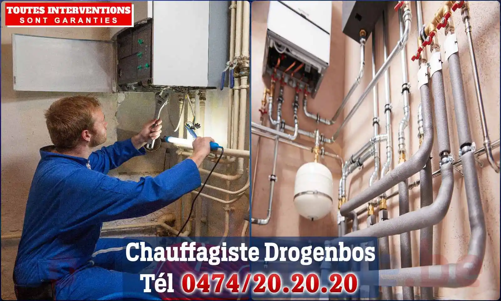 Chauffagiste agréé à Drogenbos 1620