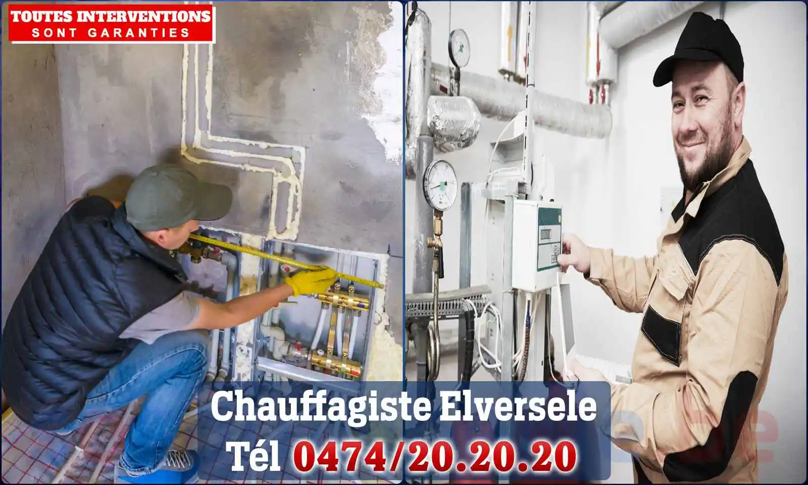 Chauffagiste agréé à Elversele 9140