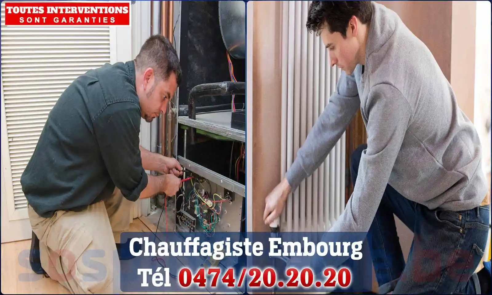 Chauffagiste agréé à Embourg 4053