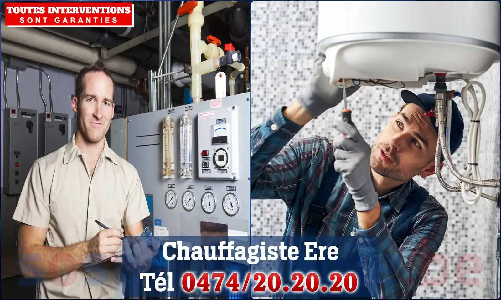 Chauffagiste agréé à Ere 7500