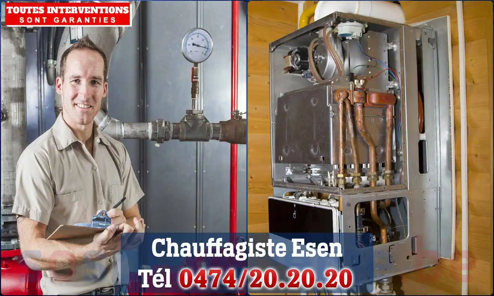 Chauffagiste agréé à Esen 8600