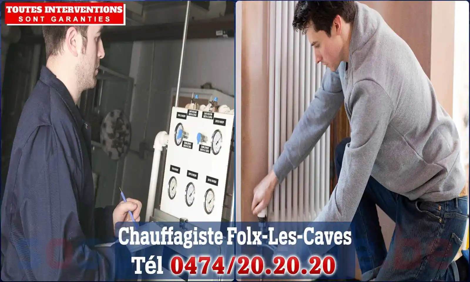 Chauffagiste agréé à Folx-les-Caves 1350