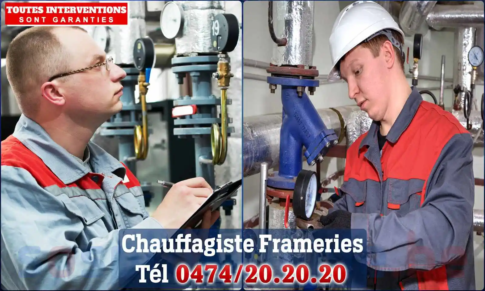 Chauffagiste agréé à Frameries 7080