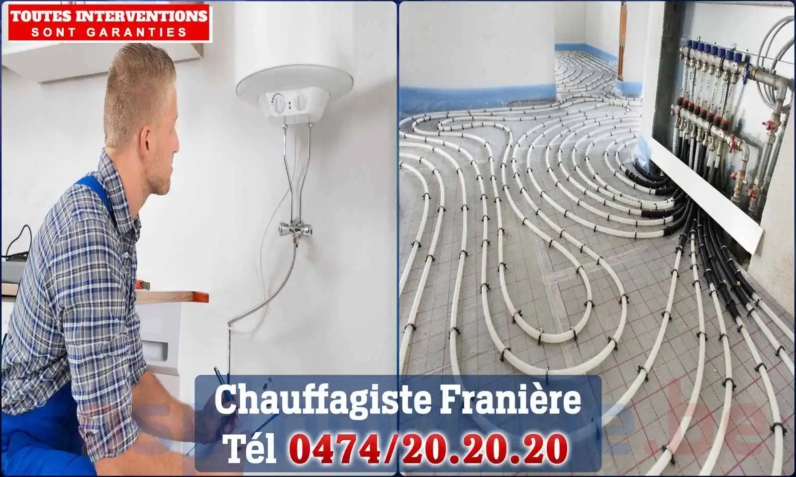 Chauffagiste agréé à Franière 5150