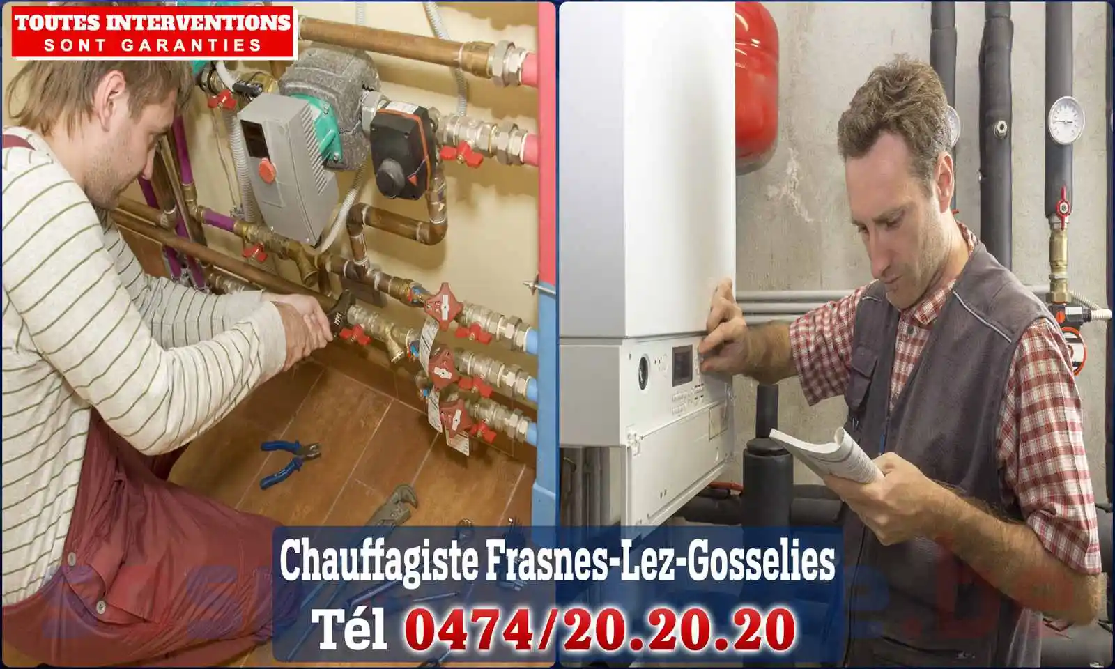 Chauffagiste agréé à Frasnes-lez-Gosselies 6210