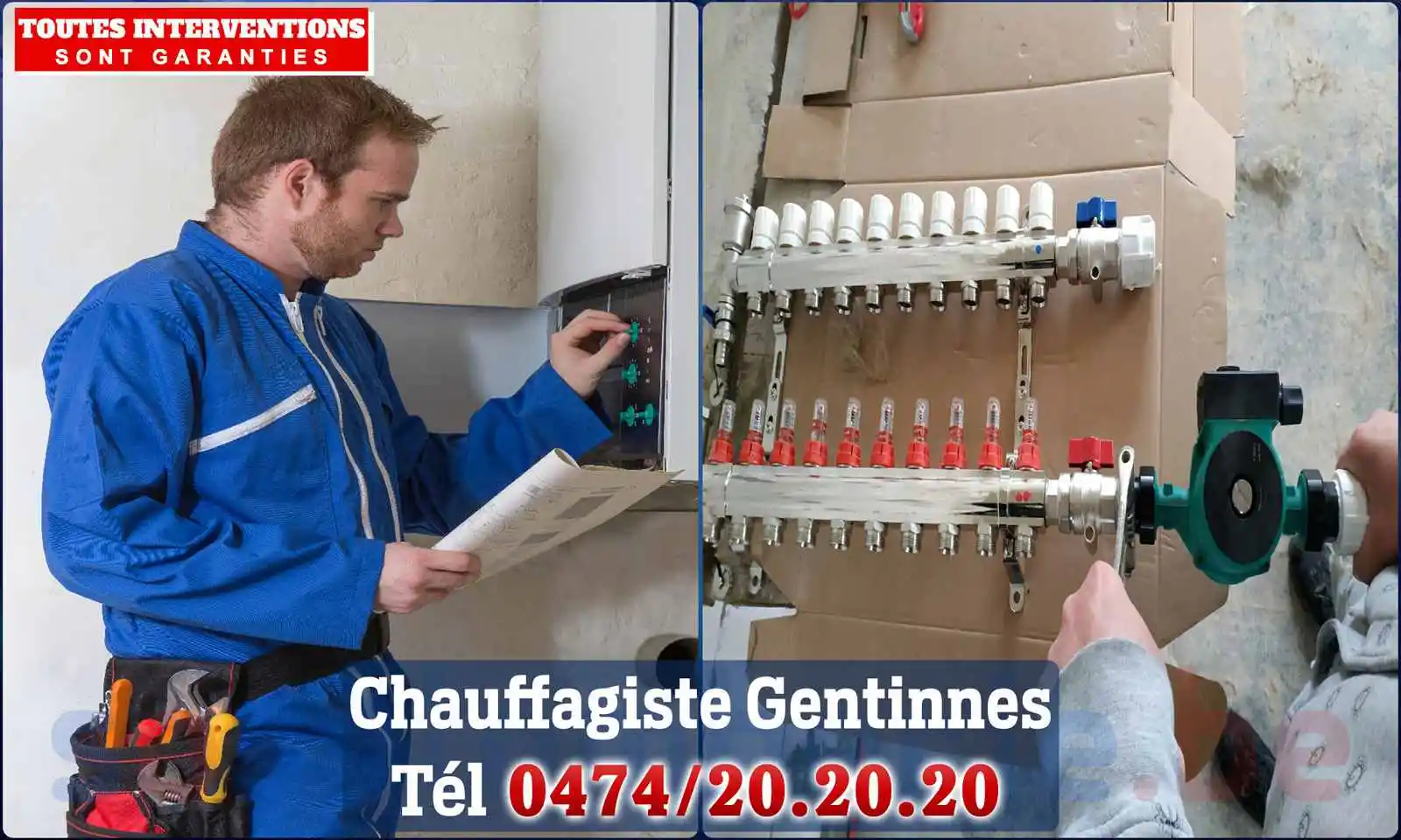 Chauffagiste agréé à Gentinnes 1450