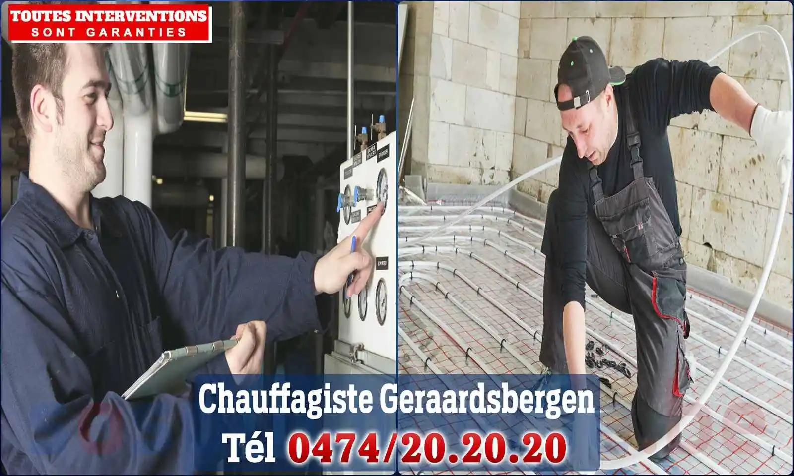 Chauffagiste agréé à Geraardsbergen 9500