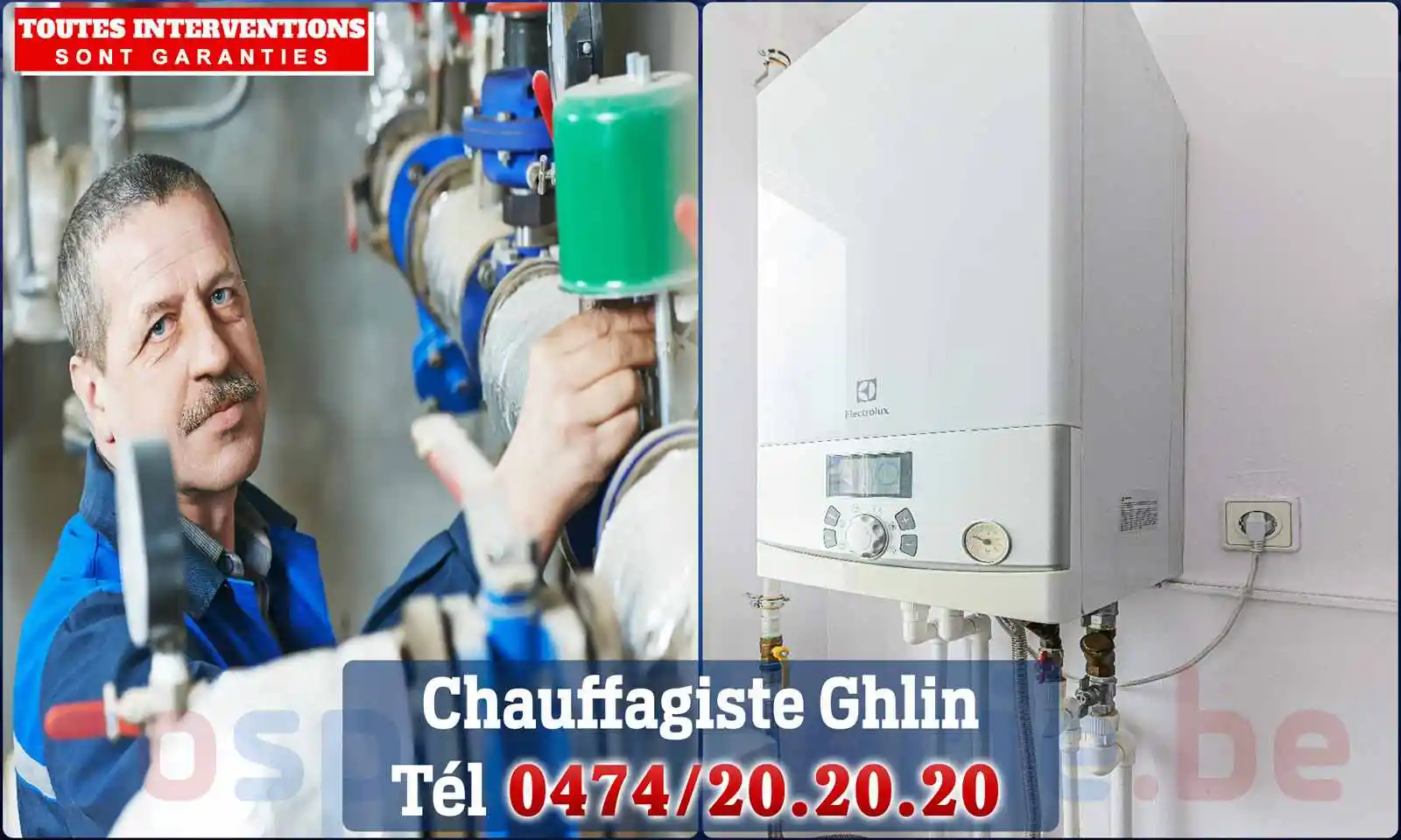 Chauffagiste agréé à Ghlin 7011