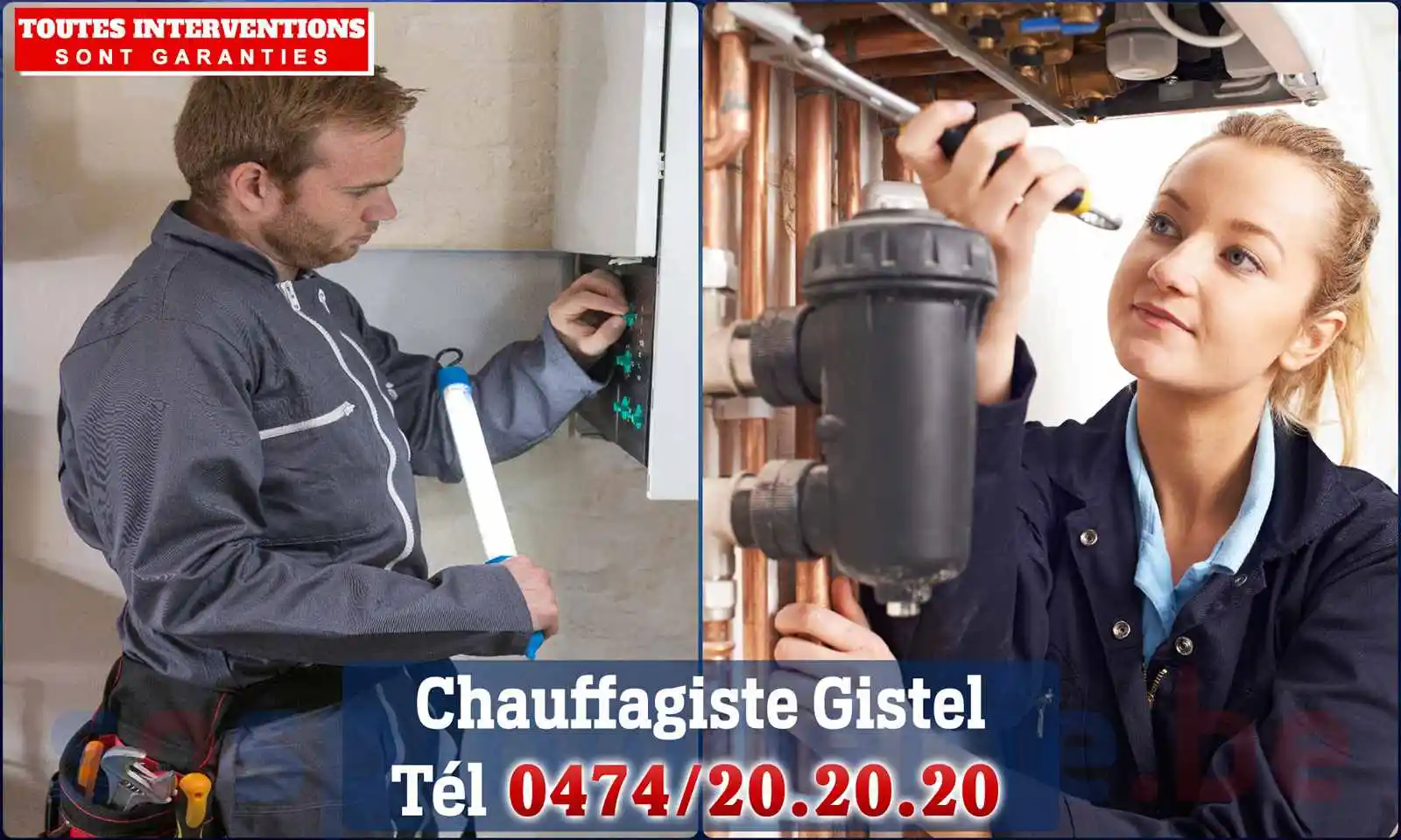 Chauffagiste agréé à Gistel 8470