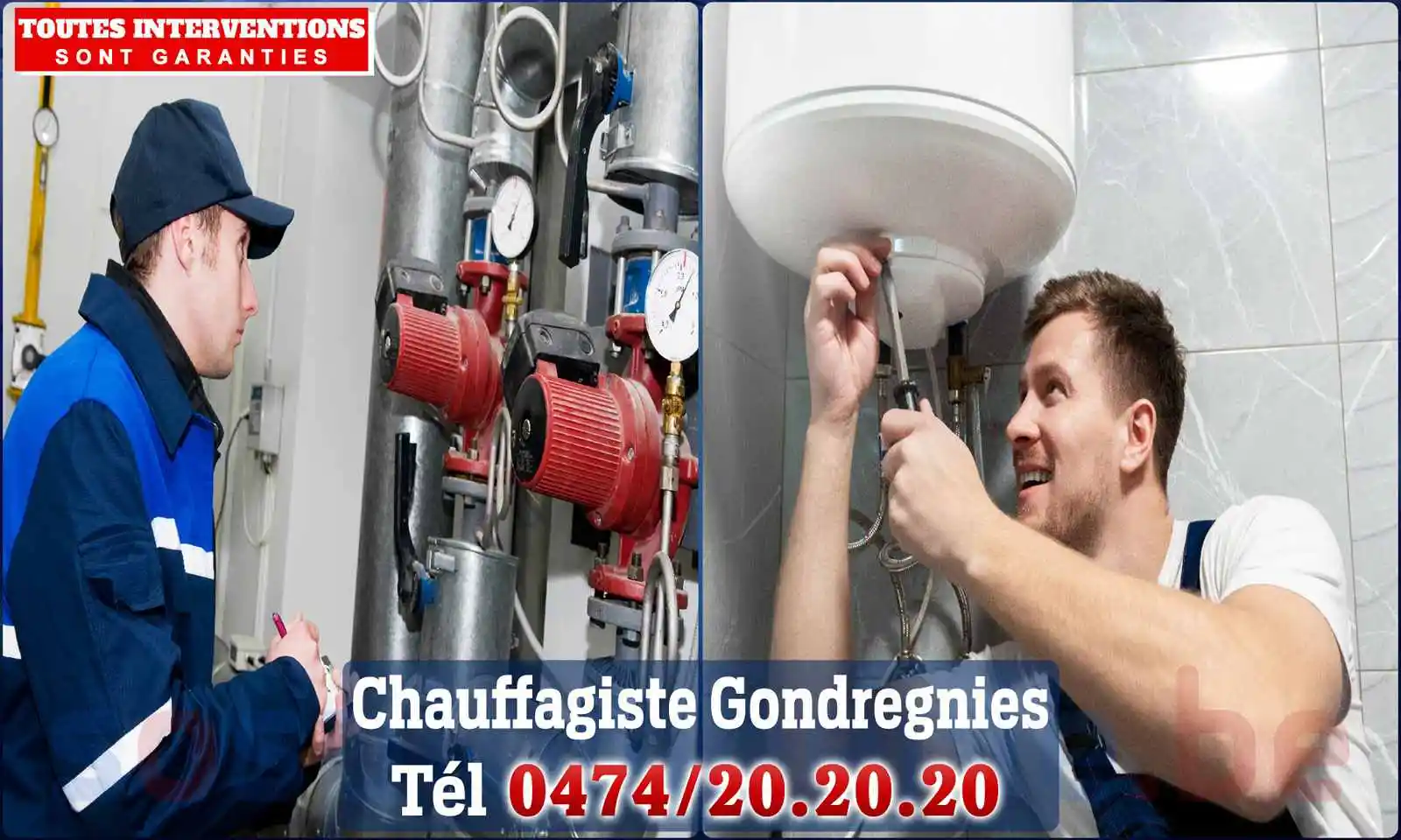 Chauffagiste agréé à Gondregnies 7830