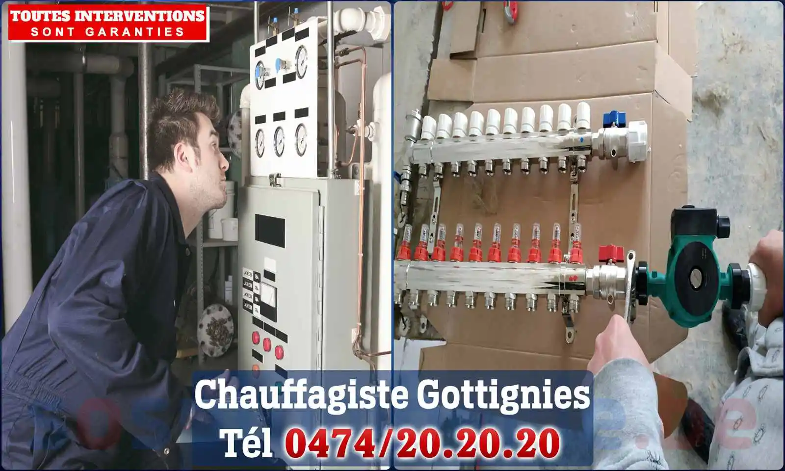 Chauffagiste agréé à Gottignies 7070