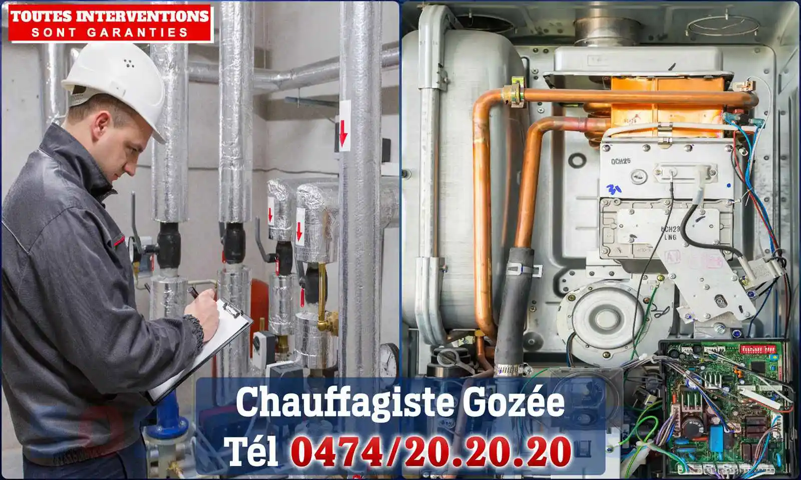 Chauffagiste agréé à Gozée 6534